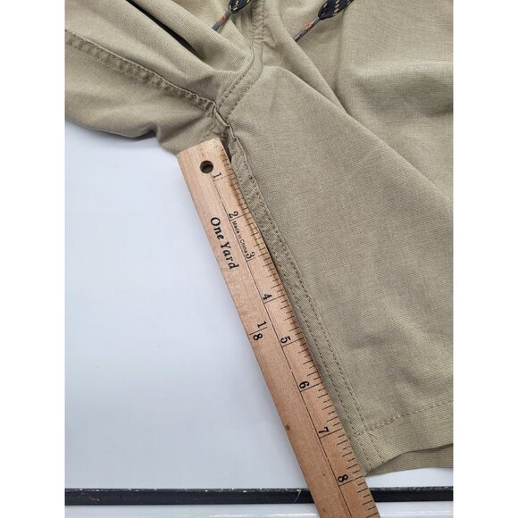 Quiksilver Waterman Men XL Pull On Hybrid Shorts Fishing Outdoor Performance Tan - Picture 7 of 11